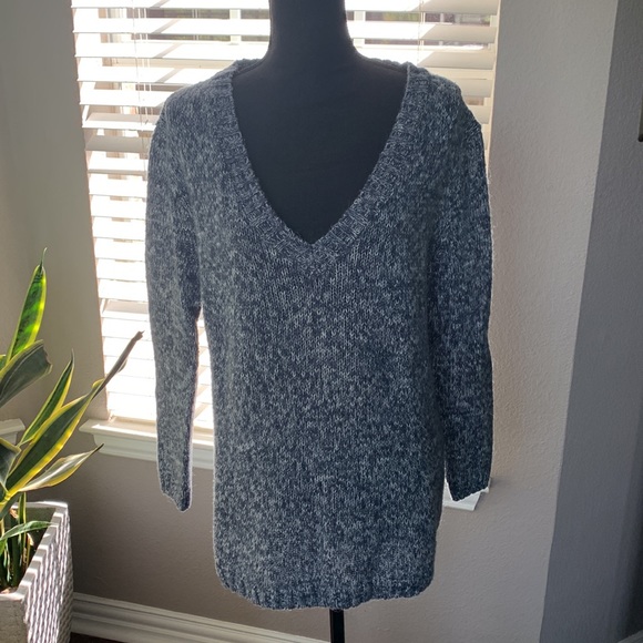 Papaya V Neck Sweater - Picture 1 of 3